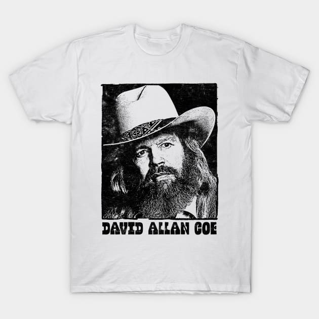 David Allan Coe / Retro Style Fan Design T-Shirt by DankFutura